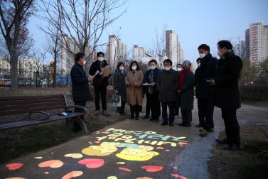 11.30 호매실지구 수변공원 경관조명 현장점검