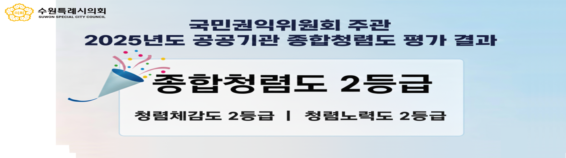 종합청렴도 평가 결과